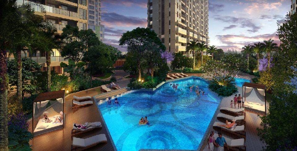 Kolam renang sebagai fasilitas Jakarta Living Star